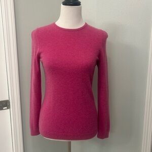 Like New!! L.L. Bean Raspberry Cashmere Sweater